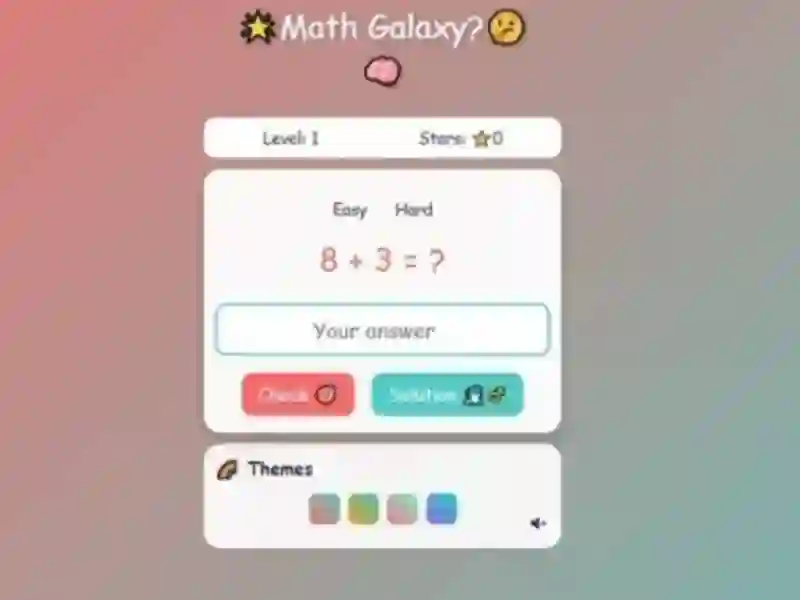遊戲Math Galaxy在線