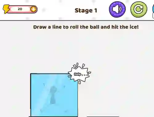 遊戲Save The Stick Draw Line在線