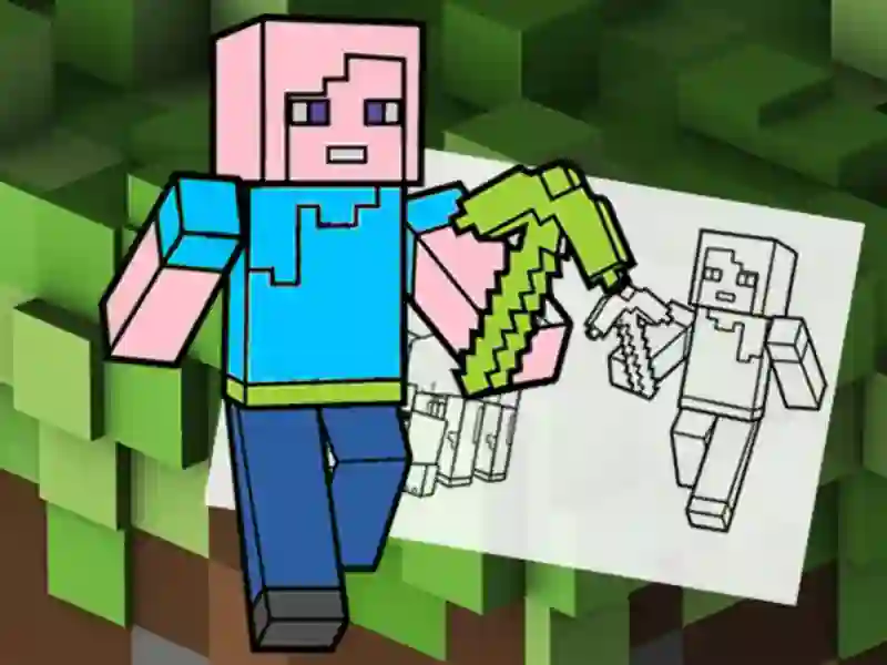 遊戲Minecraft Fun Coloring Book在線