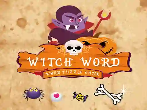 遊戲Witch Word Halloween Puzzel Game在線