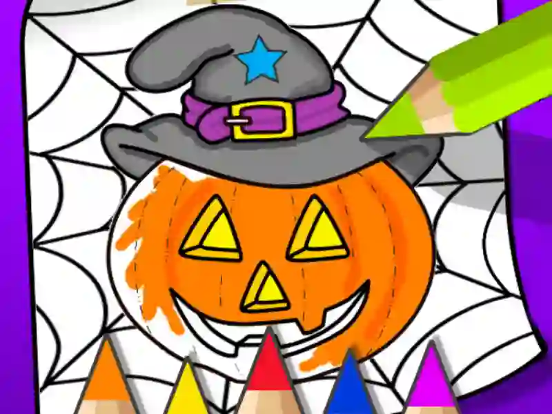 遊戲Halloween Coloring Book在線