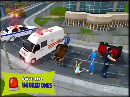 遊戲Ambulance Rescue Driver Simulator 2018在線