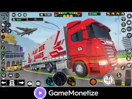 遊戲Crazy car transport truck在線