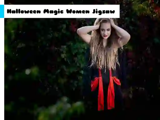 遊戲Halloween Magic Women Jigsaw在線