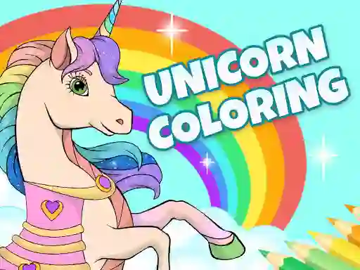 遊戲Unicorn Dress Up Coloring Book在線