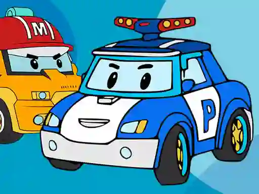 遊戲Robocar Coloring Book在線