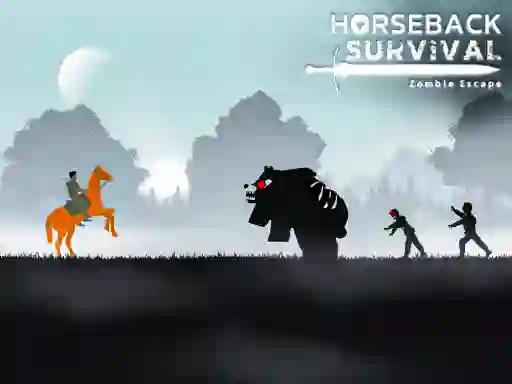 遊戲Horseback Survival Zombies Escape在線