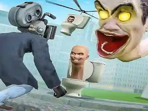 遊戲Skibidi Toilet TopDown Survival在線