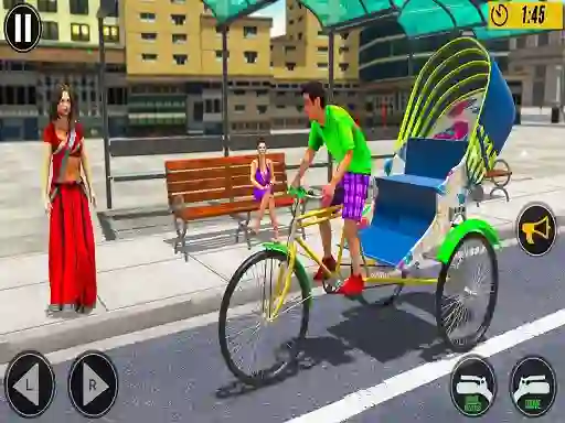 遊戲Bicycle Tuk Tuk Aauto Rickshaw New Driving在線