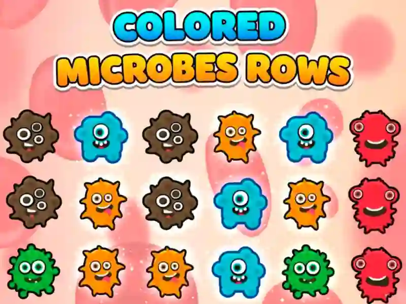 遊戲Colored Microbes Rows在線