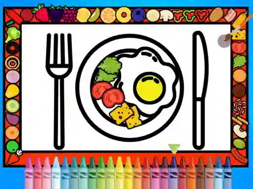 遊戲Color and Decorate Dinner Plate在線
