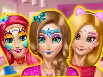 遊戲Princesses Room Face Painting在線