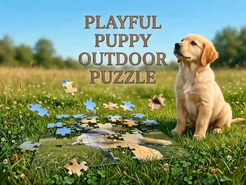 遊戲Playful Puppy Outdoor Puzzle在線
