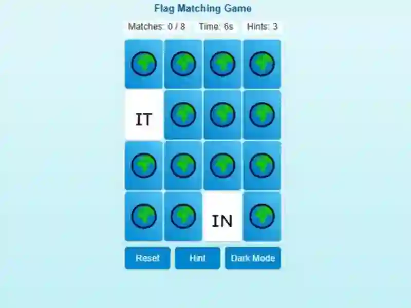 遊戲Memory Match Flag Edition在線