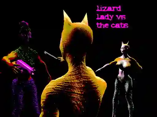 遊戲Lizard Lady Vs The Cats在線