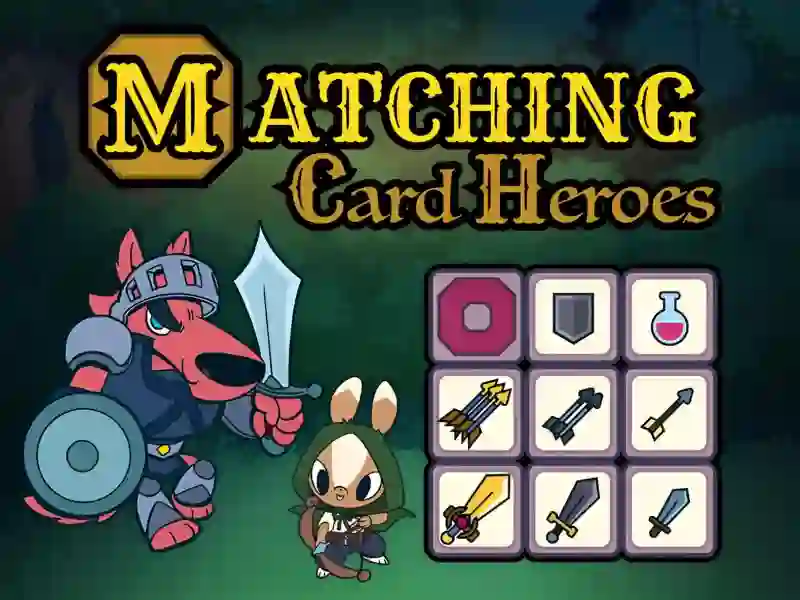 遊戲Matching Card Heroes在線