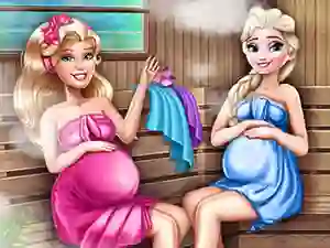 遊戲Cute Mommies Pregnant Sauna在線