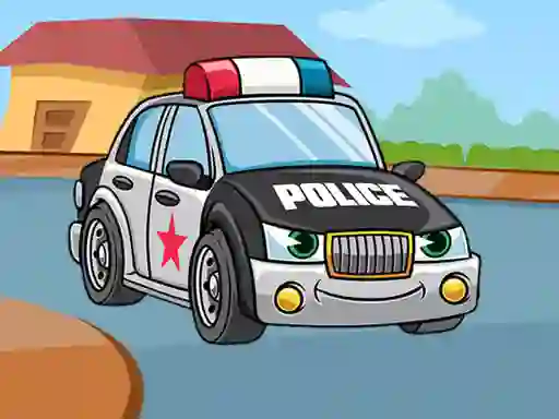 遊戲Police Cars Jigsaw在線