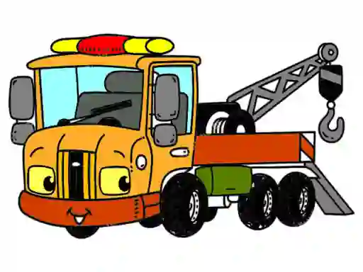 遊戲Tow Trucks Coloring在線