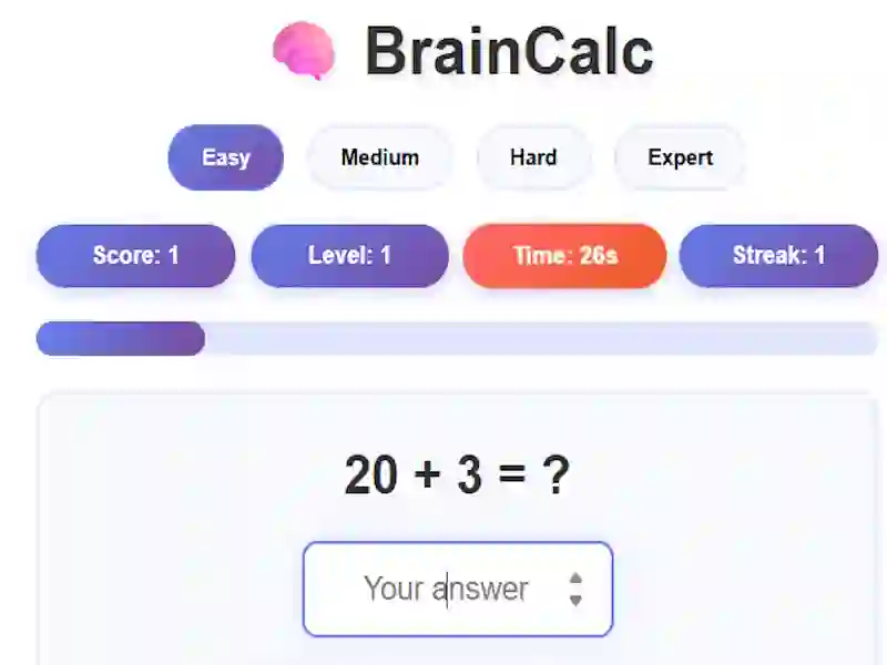 遊戲BrainCalc在線