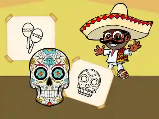 遊戲Crazy Mexican Coloring在線