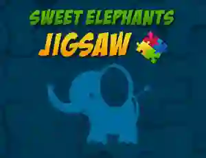 遊戲Sweet Elephants Jigsaw在線