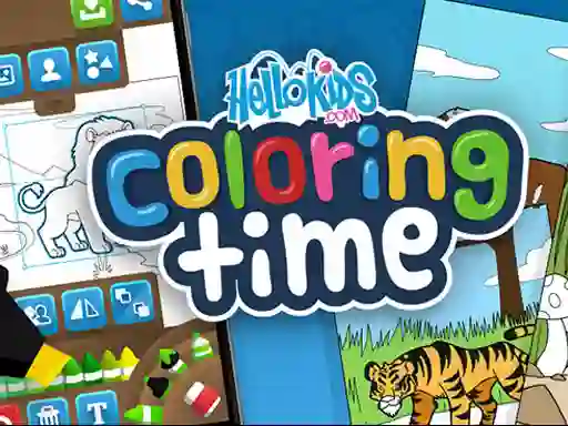 遊戲Hello kids Coloring Time在線