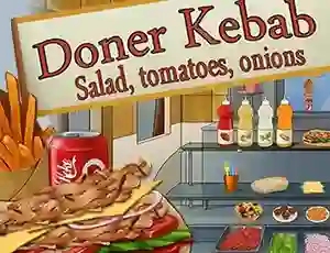 遊戲Doner Kebab Salad, Tomatoes, Onions在線