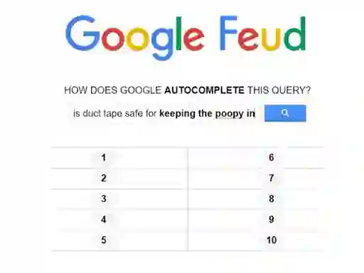 遊戲Google Feud在線
