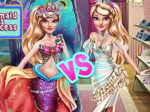 遊戲Ellie Mermaid vs Princess在線