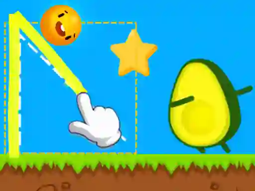 遊戲Where's My Avocado Draw Lines在線