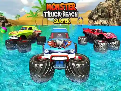 遊戲Monster Truck Beach Surfing在線