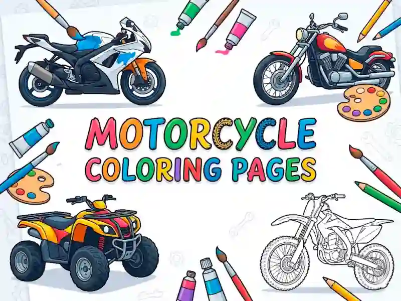 遊戲Motorcycle Coloring Pages在線
