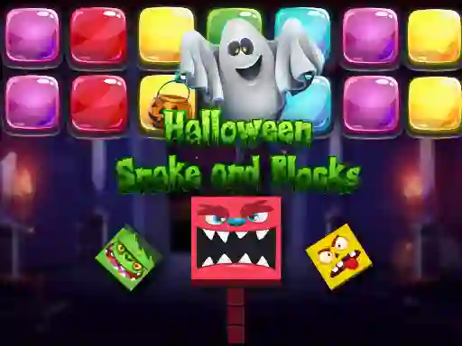 遊戲Halloween Snake and Blocks在線