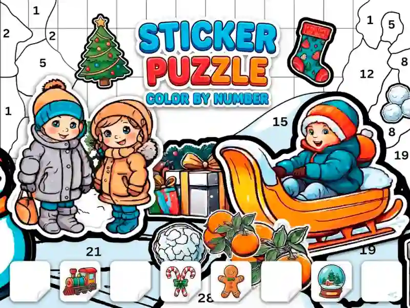 遊戲Sticker Book Puzzle: Color By Number在線