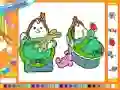 遊戲Online coloring baby twins在線