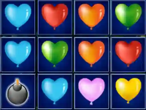 遊戲Heart Balloons Block Collapse在線