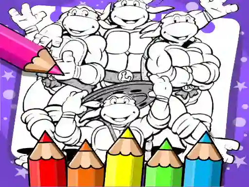 遊戲Ninja Turtle Coloring Book在線