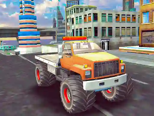 遊戲Monster Truck Stunts Free Jeep Racing在線