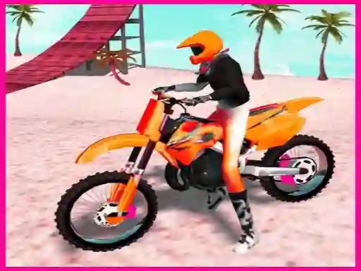 遊戲Motocross Beach Jumping Bike Stunt在線
