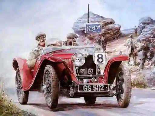 遊戲Painting Vintage Cars Jigsaw Puzzle 2在線