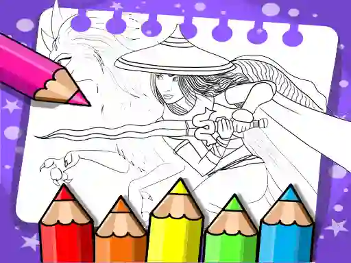 遊戲Raya And The Last Dragon Coloring Book在線