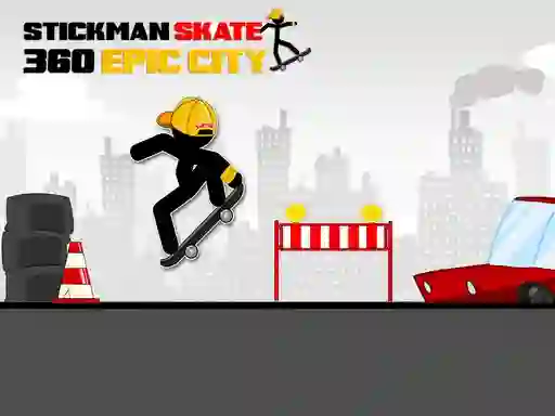 遊戲Stickman Skate 360 Epic City在線