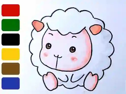 遊戲Baby sheep ColoringBook在線