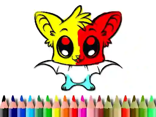 遊戲Cute Bat Coloring Book在線
