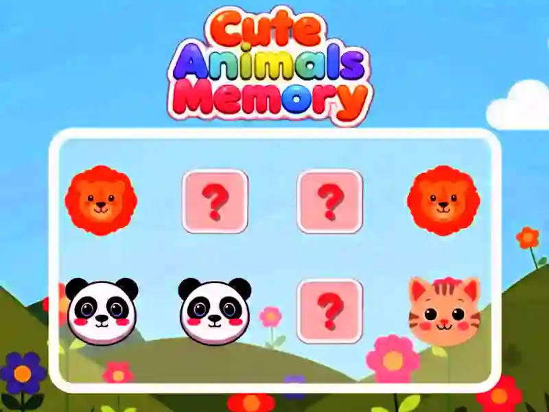 遊戲Cute Animals Memory在線