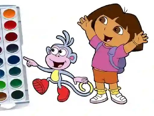 遊戲Dora The Explorer Coloring Book在線