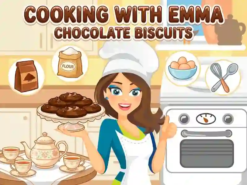 遊戲Cooking with Emma Chocolate Biscuits在線