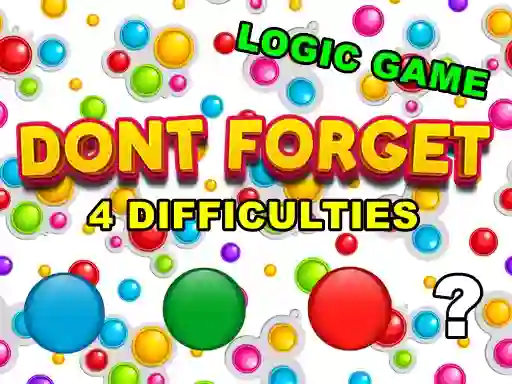 遊戲Dont Forget在線