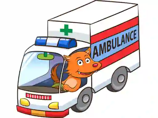 遊戲Cartoon Ambulance Puzzle在線